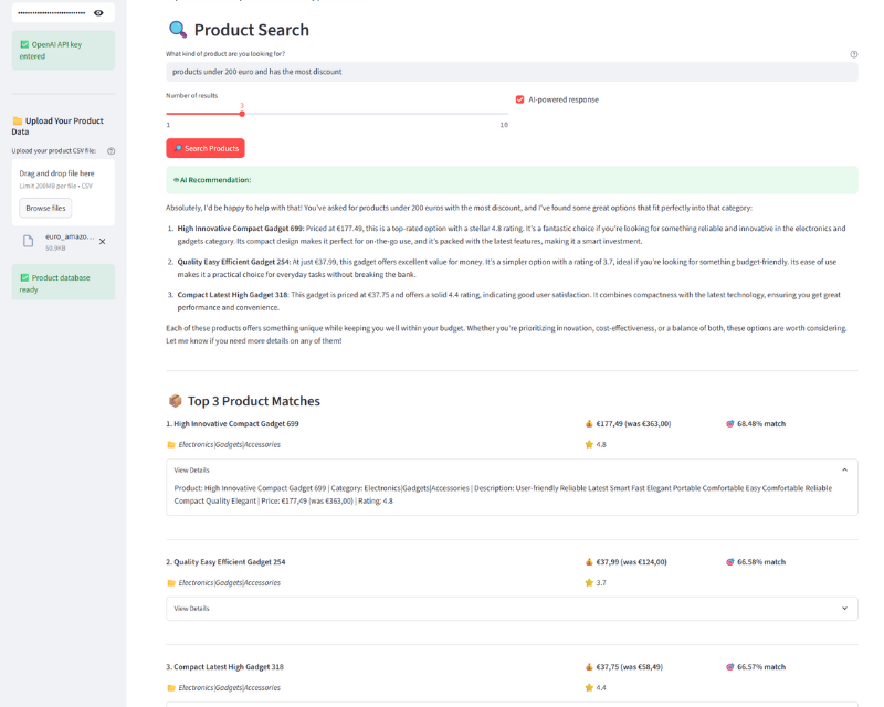 RAG Product Advisor